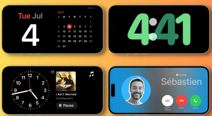 旌德苹果手机维修分享iOS17横屏充电待机显示有什么好处 