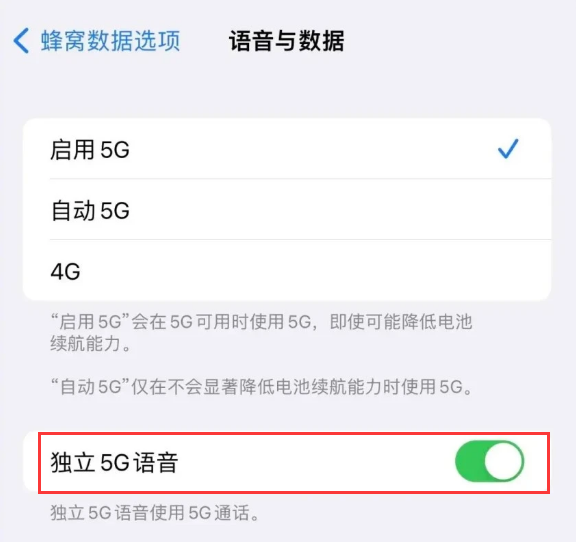 旌德苹果14维修分享iPhone 14 Pro如何开启VoNR 